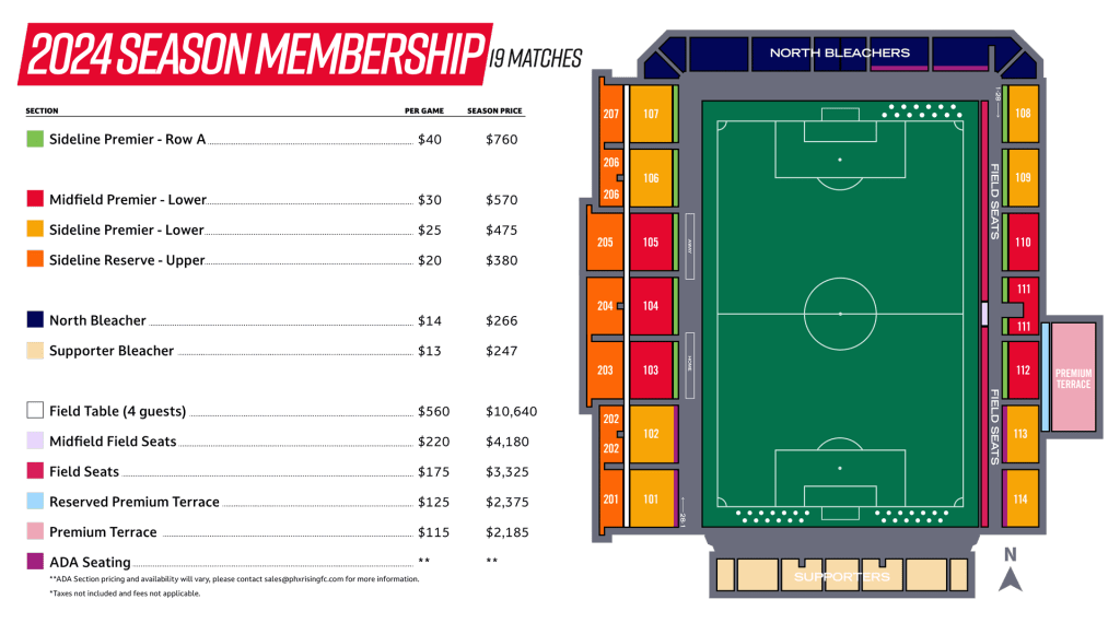 Season Tickets Pricing