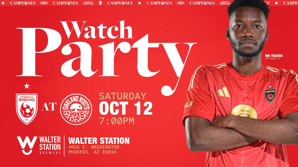 Phoenix Rising Watch Part Against Oakland Roots Promotional Image
